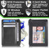 ID STRONGHOLD RFID Front Pocket Wallet Mini Minimalist Wallet Slim Wallet Genuine Leather with Zipper , Black , Small...