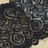IDONGCAI Black Wide Elastic Lace Trim for Sewing Lace Ribbon Lace Fabric by The yard Stretch Lace Trim (Black, 6.2 inch×5 yards)...