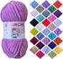 Orchid Soft Velvet Yarn Chenille Yarn for Crocheting Super Bulky, 75.4 yds, Baby Blanket Yarn for Knitting Amigurumi Yarn Fancy Yarn for Crochet W...