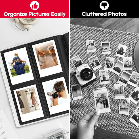 Ablus 160 Pockets Mini Photo Album for Fujifilm Instax Mini Camera, Polaroid Snap, Z2300, SocialMatic Instant Cameras & Zip Instant Printer (160 p...