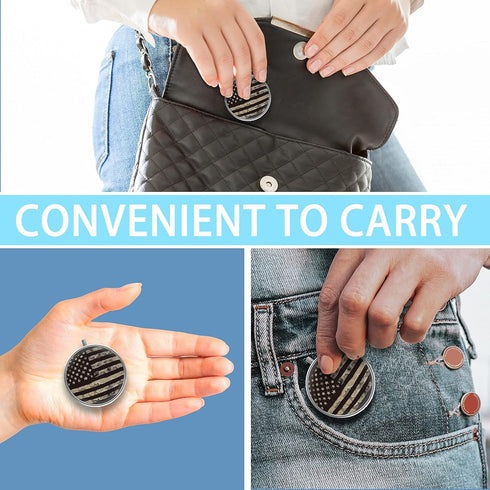 Pill Box, Small Metal Pill Case for Purse & Pocket, 3 Compartment Cute Portable Travel Pillbox Medicine Organizer, Pill Container Holder to Hold M...