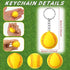 24 Pack Softball Keychain Mini Foam Softball Keychain Softball Stress Ball Keychains Softball Gifts for Girls Boys Kids Party Favors Party Bag Gif...