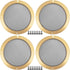ACROPIX Universal 6.5" Car Speaker Grills Cover Mesh Round 6.5 Inch Audio Speaker Subwoofer Guard Protector Case with Screws Iron Gold Tone Black ...