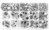 Variety Value Pack 1 Box Approx 1120 pcs 0.16 inches to 1 inch Round Plastic Self Adhesive Black Googly Wiggle Eyes Wide Assorted Sizes...