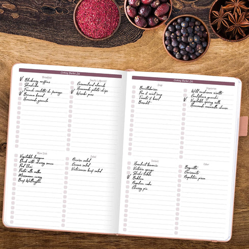 GoGirl Recipe Book – Blank Cookbook to Write In Your Own Recipes – Empty Cooking Journal for Family Recipes – Personalized Recipe Notebook – Hardc...