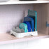 Simple Houseware Food Container Lid Organizer, Adjustable Dividers Lids Storage, 10''x8'', White...