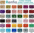 Renfio Broken Crushed Glass Glitter Shards Crush 2-4mm Irregular Small Chunky Chips 3.5 Oz (100g) High Luster Craft Sequins Gravel for DIY Phone C...