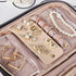 NISHEL Travel Jewelry Case, Travel Organizer for Necklaces, Earrings, Rings, Bracelets, Watch, Black...