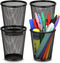 Pen Holder for Desk, Pencil Holder for Desk, 4 Pack Pencil Cup for Pen, Mesh Metal Pen Organizer for Desk Black, Desk Pen Holder...