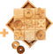 BSIRI Wooden Tic Tac Toe Game - Brain Teaser Puzzles for Adults and Unique Gifts for Kids, Coffee Table Decor Living Room Decor Modern Wood Decor,...