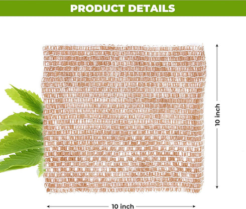 rE: Hemp Scrubber for dishes and bath, Eco-friendly, 100% Hemp Fiber, Biodegradable, No Odor, Unbleached, Plastic Free, Zero Waste (3Pk)...