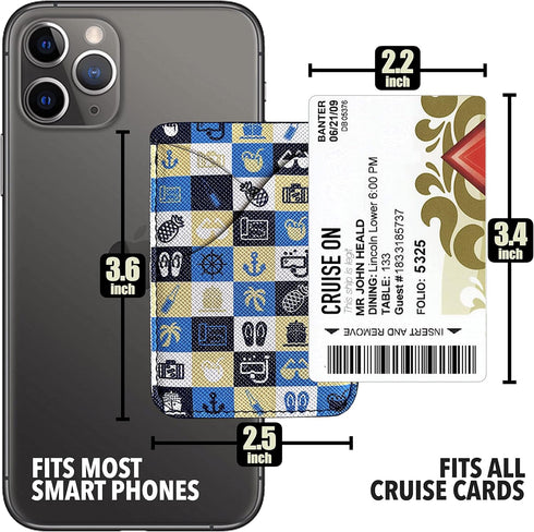 Cruise Card Holder Phone Pouch Wallet for Ship ID Key Cards - Cruise Line Essential for all Cruise Lines in 2024 & 2025......