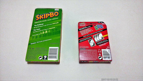 Bjdesign Bjdesign Skip Bo Card Game Bundled With Uno...