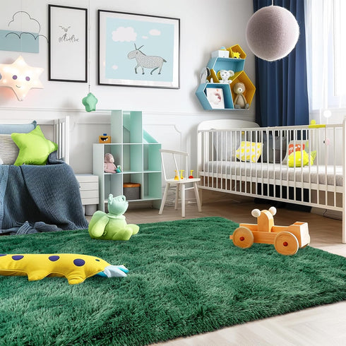 Small Rugs for Bedroom, 2x3 Fluffy Bedroom Rug, Soft Fuzzy Area Rug for Living Room Dorm, Non Slip Shag Rugs for Girls Boys Bedroom, Soft Kids Car...