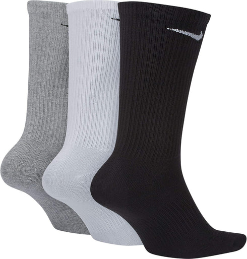 Nike Everyday Plus Lightweight Crew Socks, 3 Pair - SX6891 (Multi-Color 916, Large)...