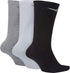 Nike Everyday Plus Lightweight Crew Socks, 3 Pair - SX6891 (Multi-Color 916, Large)...
