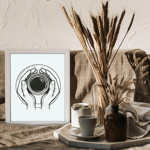 Posterizer 1 pcs-Girly minimal aesthetic design for coffee lovers-Miscellaneous-Abstract & Modern Art-Living Room Bedroom Decor- UNFRAMED Wall Art...