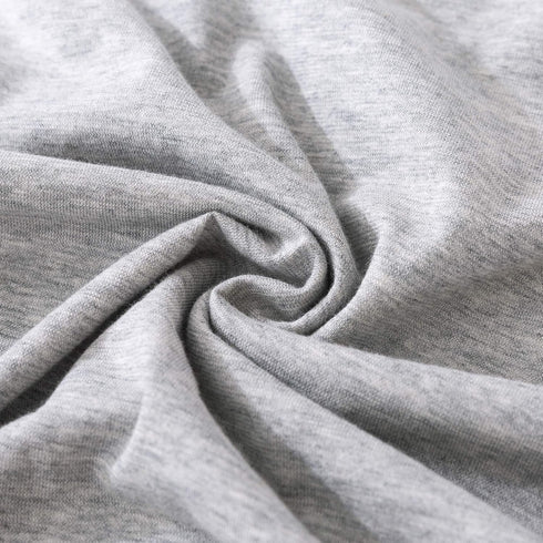 Jersey Knit Pillowcase. All Season, Soft, Cozy Cases. T-Shirt Jersey Cotton of one Pillow Case Set. Heather Cotton Jersey Case (Light Gray, Body S...