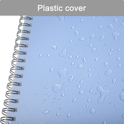 TWONE Graphing Notebook, Spiral Graph Notebook with 80 Sheets/160 Square Grid Paper, 5.5 x 8.25 Inches (1 Pack)...