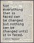 Posterizer 1 pcs-James Baldwin-Nothing Can be Changed Until It's Faced-Afro-American Art Collection-Motivational & Inspirational Art- Decor for Ho...