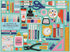 Galison Tools for Creative Business – 1000 Piece Puzzle Fun and Challenging Activity with Bright and Bold Artwork of Inspirational Stationery Supp...