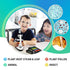 AmScope - 36pc Kids Prepared Microscope Slide Set of Color-Coded Zoological and Botanical Prepared Specimen Slides -PS-P12X3-A...