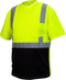 Pyramex Safety RTS2110BX4-X5 RTS21B Series T-Shirt Hi-Vis Lime - Black Bottom - Size 4X-5X Large...