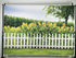Leyiyi Spring Natural Scenery Backdrop 5x3ft Photography Backdrop Blossoming Yellow Sunflowers Tall Lush Tree White Wooden Textured Fence Family C...