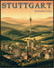 Posterizer 1 pcs-travel poster-Stuttgart-Fernsehturm-Adventure Wall Art Gift for Men Women Entrepreneur Teens Decor for Home & Office- unframed ...