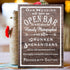 Jetec Open Bar Wedding Sign Wedding Party Funny Wood Bar Sign for Your Reception Party Hanging Wooden Rustic Farmhouse Decoration (Spelling Error ...