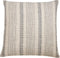 SARO LIFESTYLE Alexandria Collection Woven Striped Throw Pillow Cover, 22"", Ivory...