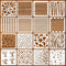 16 pcs Stencils for Crafts Reusable DIY Plastic Stencils Layering Mixed Media Stencils Leopard Scale Trees Ceramic Tile Patterns for Drawing Art F...