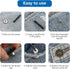 Jeans Buttons Replacement, 8PCS Instant No Sew Buttons for Pants Removable Metal Pant Buttons Tightener Adjustable Button Replacement Kit with Thr...