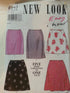 New Look Sewing Pattern 6843 Misses Skirts, Size A (8-10-12-14-16-18)...