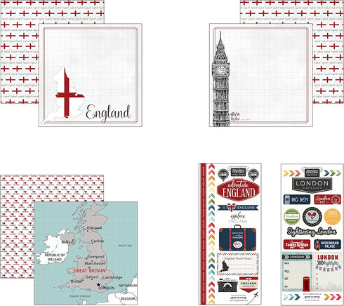 Scrapbook Customs England Adventure Scrapbook Kit...
