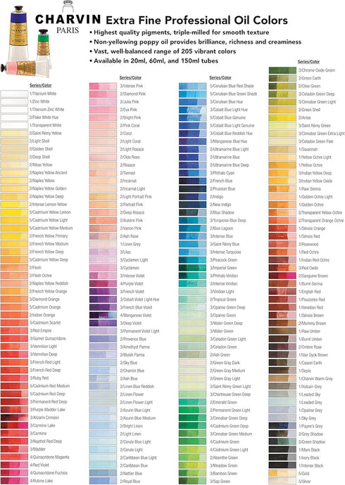 Charvin Extra Fine Professional Artist Acrylic Paint Colors, Nature Themed Hues, 60ml Tanned...