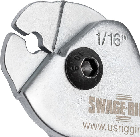 SWAGE-IT - Compact Light-Duty Swager for 1/16" Wire Rope - Versatile & Portable, Durable Construction, Precise Single Cavity Design for Profession...