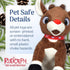 Rudolph The Red-Nosed Reindeer Toys for Dogs - 9" Plush Rudolph Squeaker Dog Toy, Chew Dog Toys - Holiday Toys for Pets, Christmas Dog Toys, Rudol...