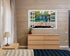 FLFK Fake Window Wall Mural - Waterfalls in The Jungle Faux Window Wall Sticker for Wall Decor, Stick and Peel Wall Decals,48"x32",Set of 2 Sheets...