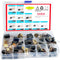 RICHERI 40Pcs Electric Motor Carbon Brushes 10 Different Sizes for Replacement Repair Power Tool Part...