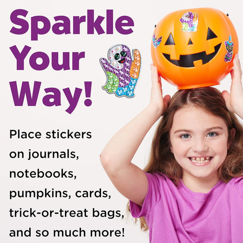 Creativity for Kids Big Gem Diamond Painting Kit - Halloween Stickers and Suncatchers - Halloween DIY Crafts for Kids, Halloween Activities and Gi...