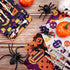 20 Pieces 10 x 10 Inch Halloween Fabric Quilting Bat Pumpkin Skull Print Patchwork Squares Craft Bundle Mixed Pattern Fabric Halloween Theme Decor...