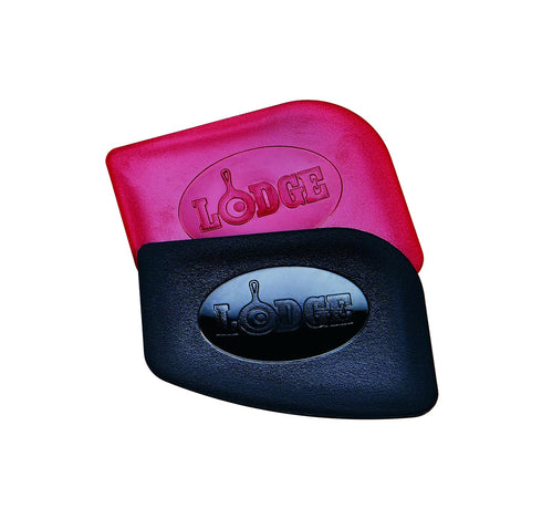 Lodge SCRAPERPK Durable Pan Scrapers, Red and Black, 2-Pack...