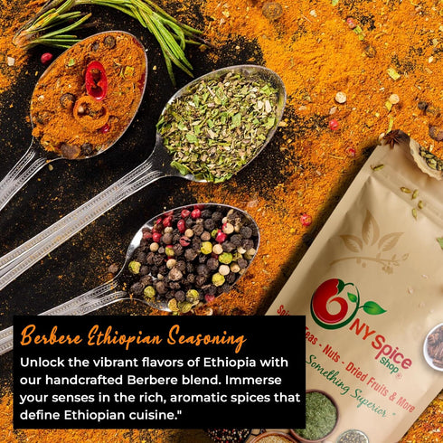NY Spice Shop Ethiopian Spices Seasoning - Berbere Spice - Unique Blend of Authentic Food Spice Mix for Flavorful Dishes (6 Oz)...