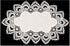 White European Lace and Antique Jacquard Fabric Peacock Tail Lace Place mat, Doily, End Table Cover (13Wx20L)...