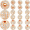 20 Pieces 8 mm Zirconia Cubic Beads, Round Rhinestone Bracelet Spacer Charms,Crystal Zirconia Stones, Ball Beads for Jewelry Making DIY(Rose Gold)...
