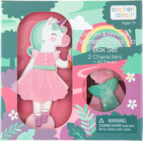 Stephen Joseph, Magnetic Dress Up Doll Unicorn and Princess...
