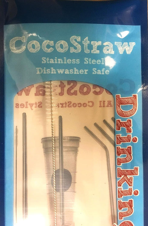 Drinking Straws Cleaning Brush CocoStraw - BPA Free - 1 Nylon Bristle Fits Coffee Shop Green Star Straws Straw Cleaner for Washing SS Drink Straws...