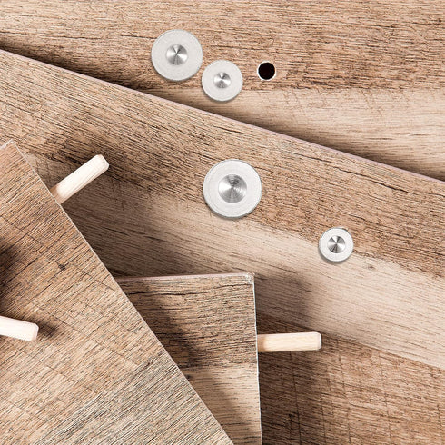Dowel and Tenon Center Transfer Plugs Doweling Centering Pins Transfer Plugs Drill Hole Tool for Woodworking Tool Accessories (20 Pieces,1/4 5/16 ...
