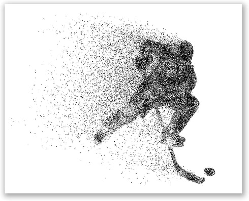 Hockey Wall Art Prints,Set of 4 (8x10) Unframed Hockey Posters,Hockey Room Decor For Men Kids Teenagers -Ice Hockey Poster Set For Bedroom Man Cav...
